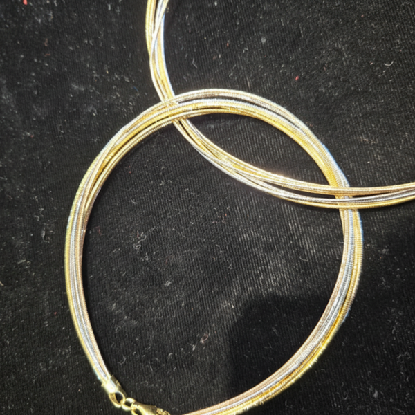 Flexible Bi-Tone Liquid Metal Bangle